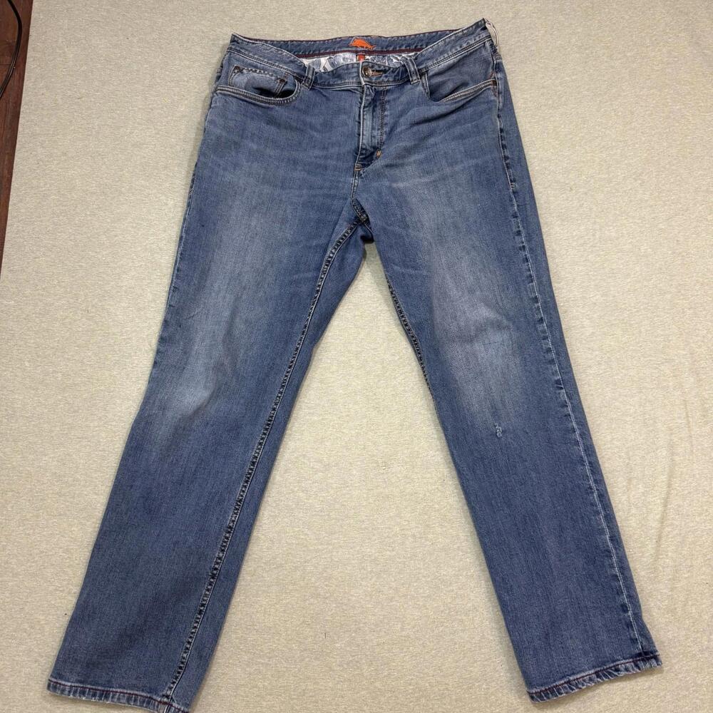 Tommy Bahama Sand Drifter Authentic Straight Jeans Men's 36x30 Blue Cotton Blend